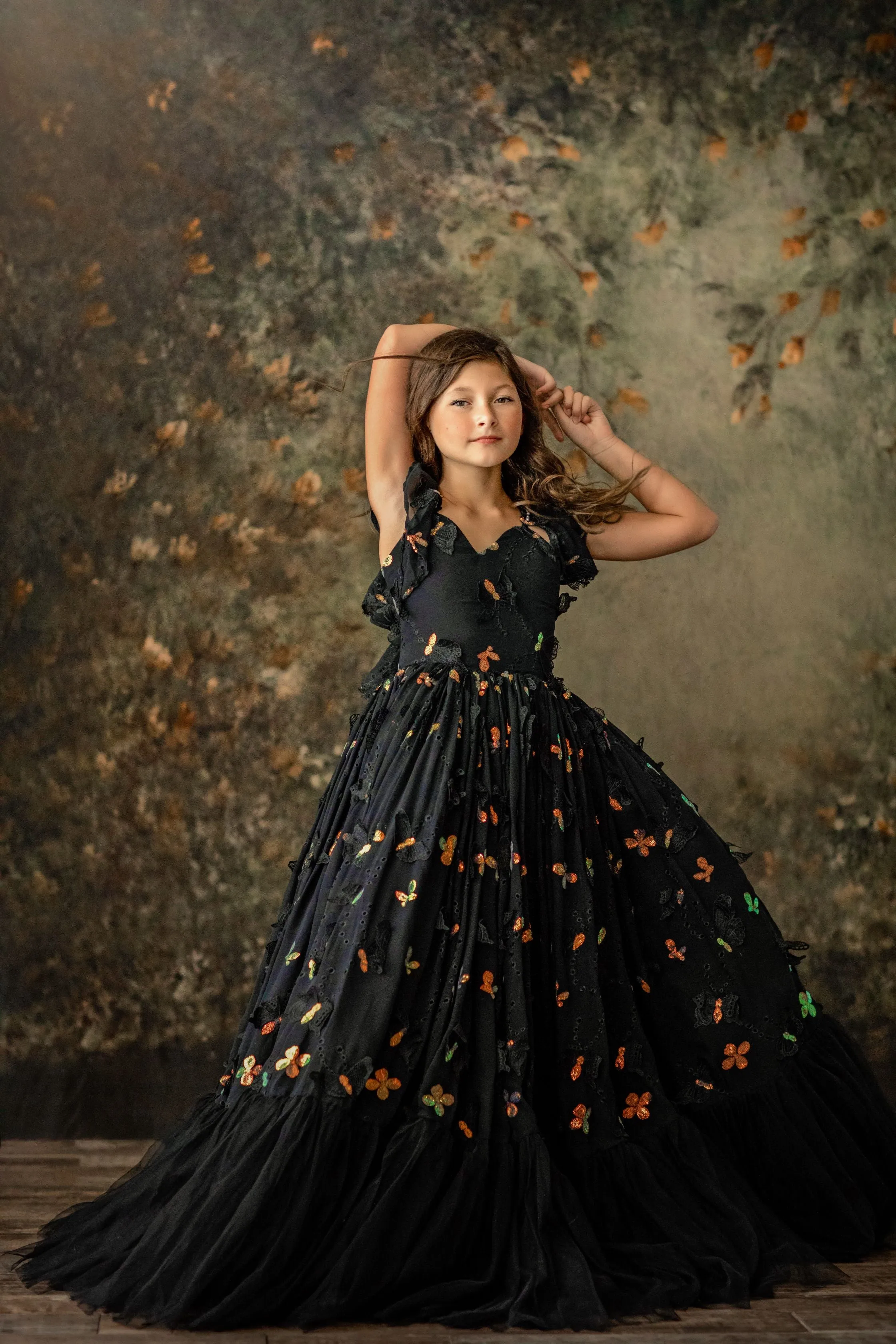 Rts EUC "Midnight Sonnet" -  Floor long Length Dress - ( 6 Year - Petite 12 Year)