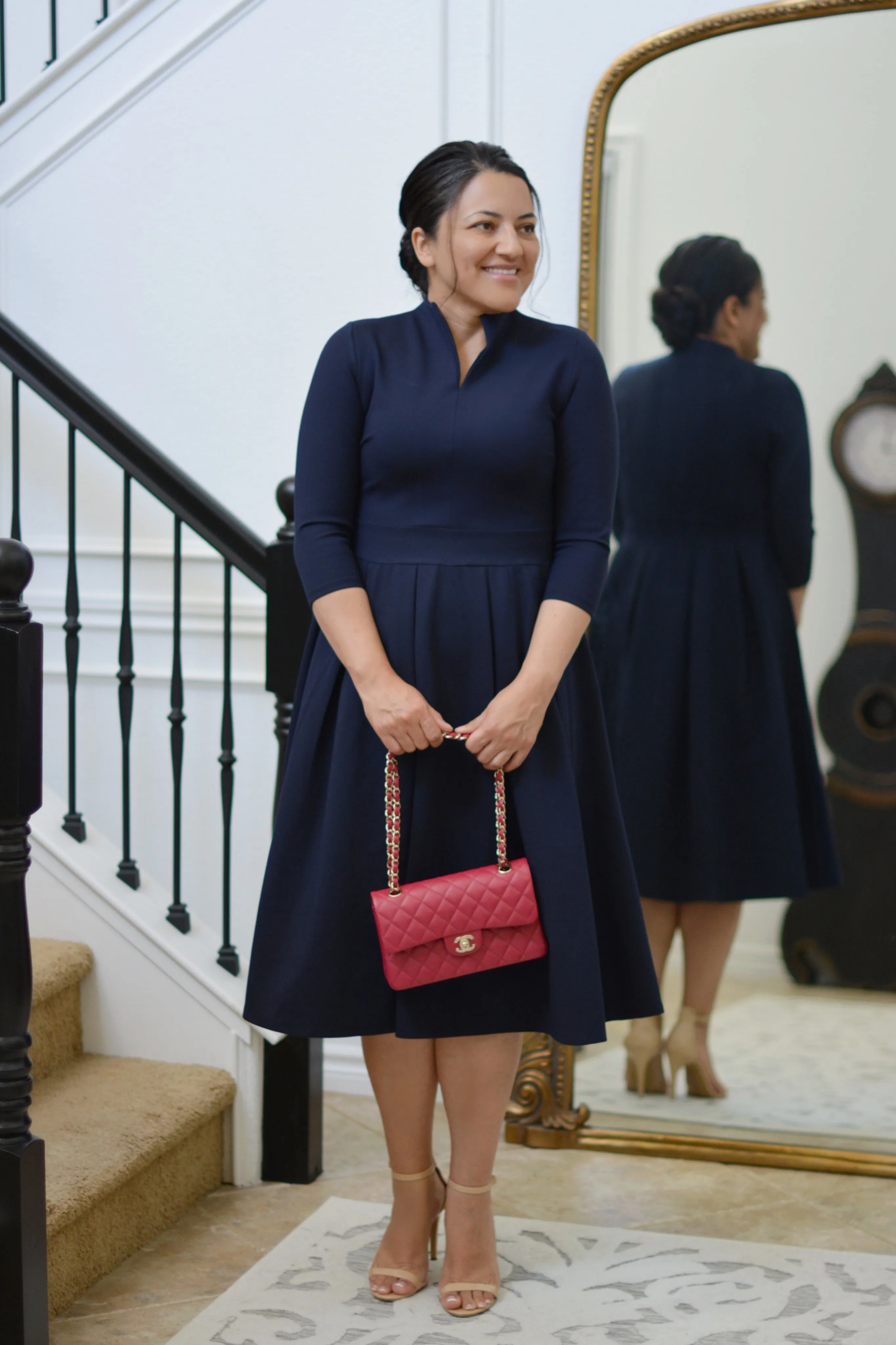 Santorini Navy Blue Dress
