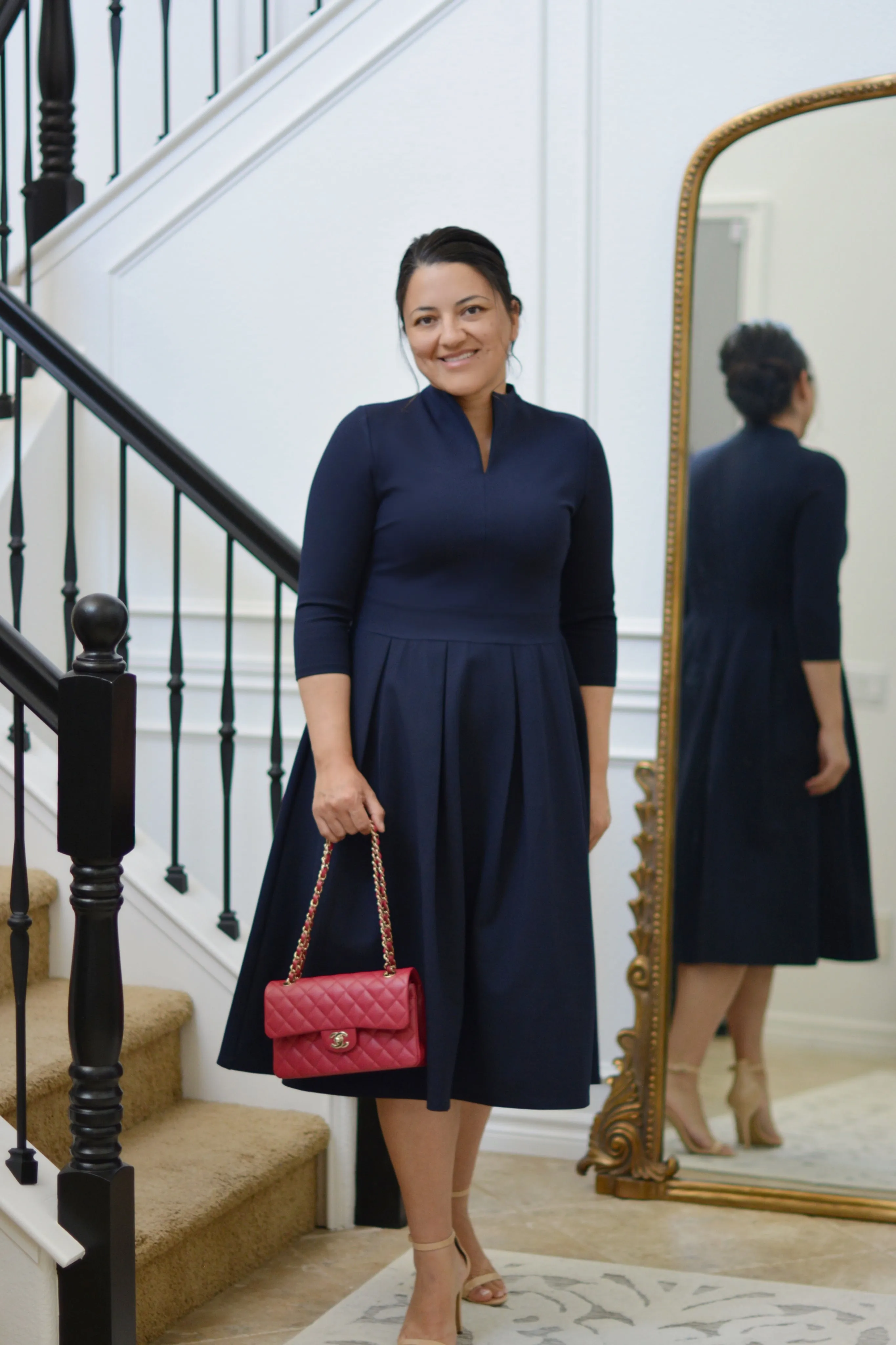 Santorini Navy Blue Dress