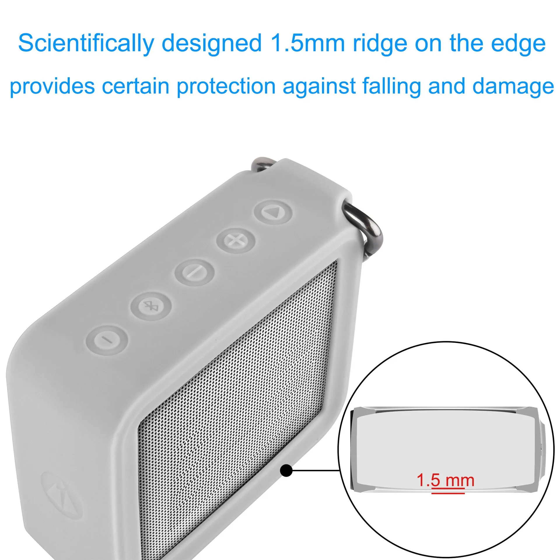 Silicone Drop-Resistant Audio Cover for JBL Go2 Protective Cover