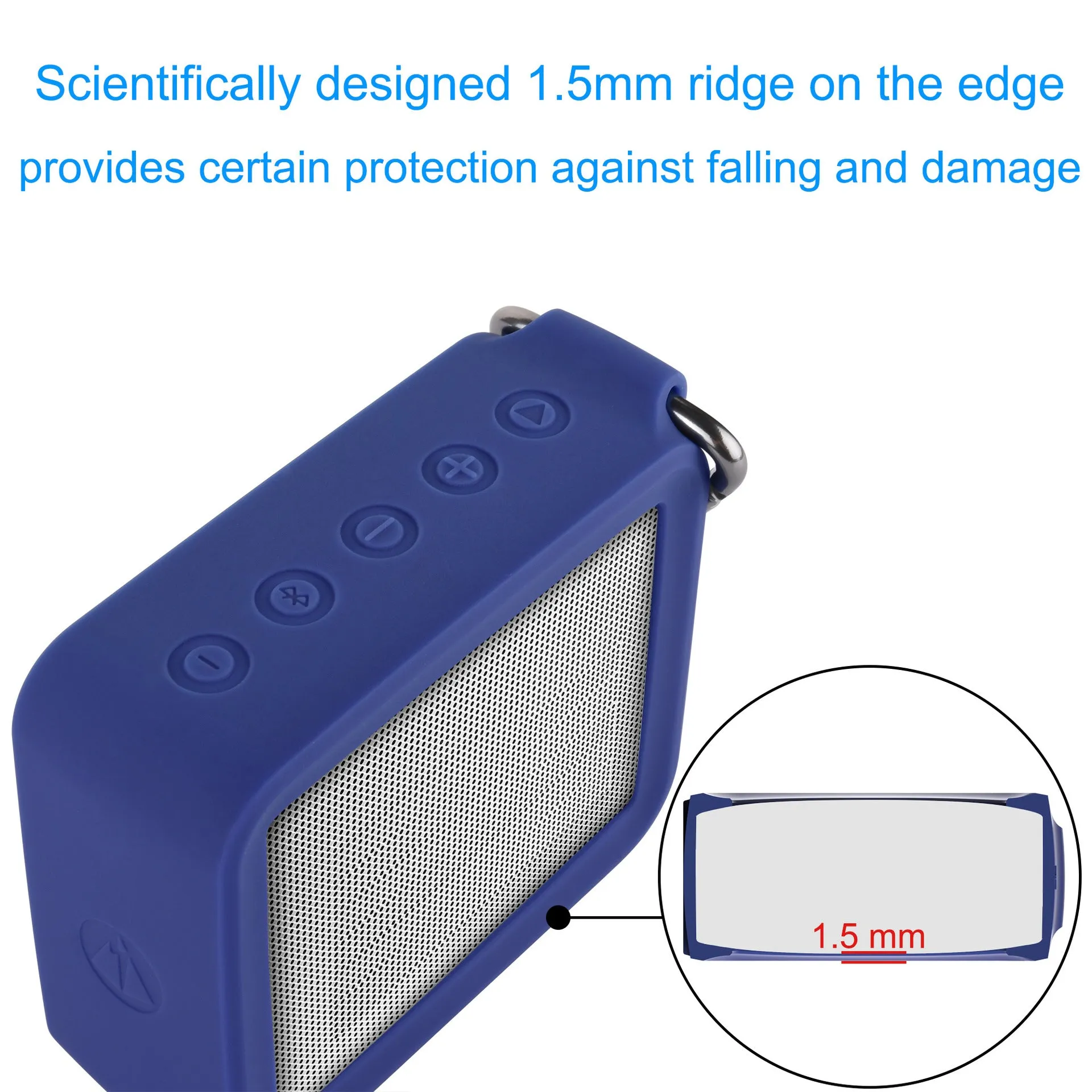 Silicone Drop-Resistant Audio Cover for JBL Go2 Protective Cover