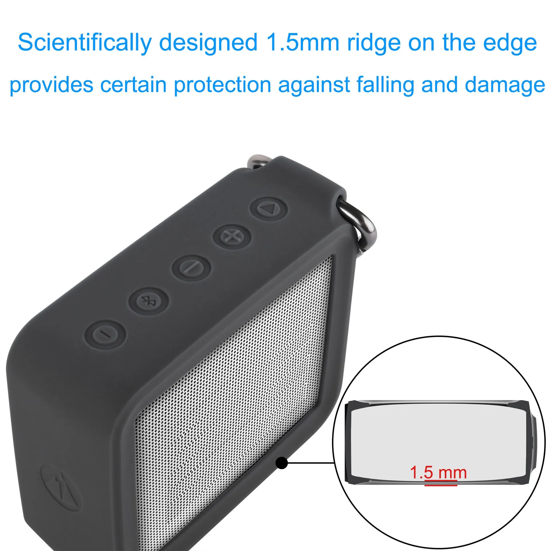 Silicone Drop-Resistant Audio Cover for JBL Go2 Protective Cover