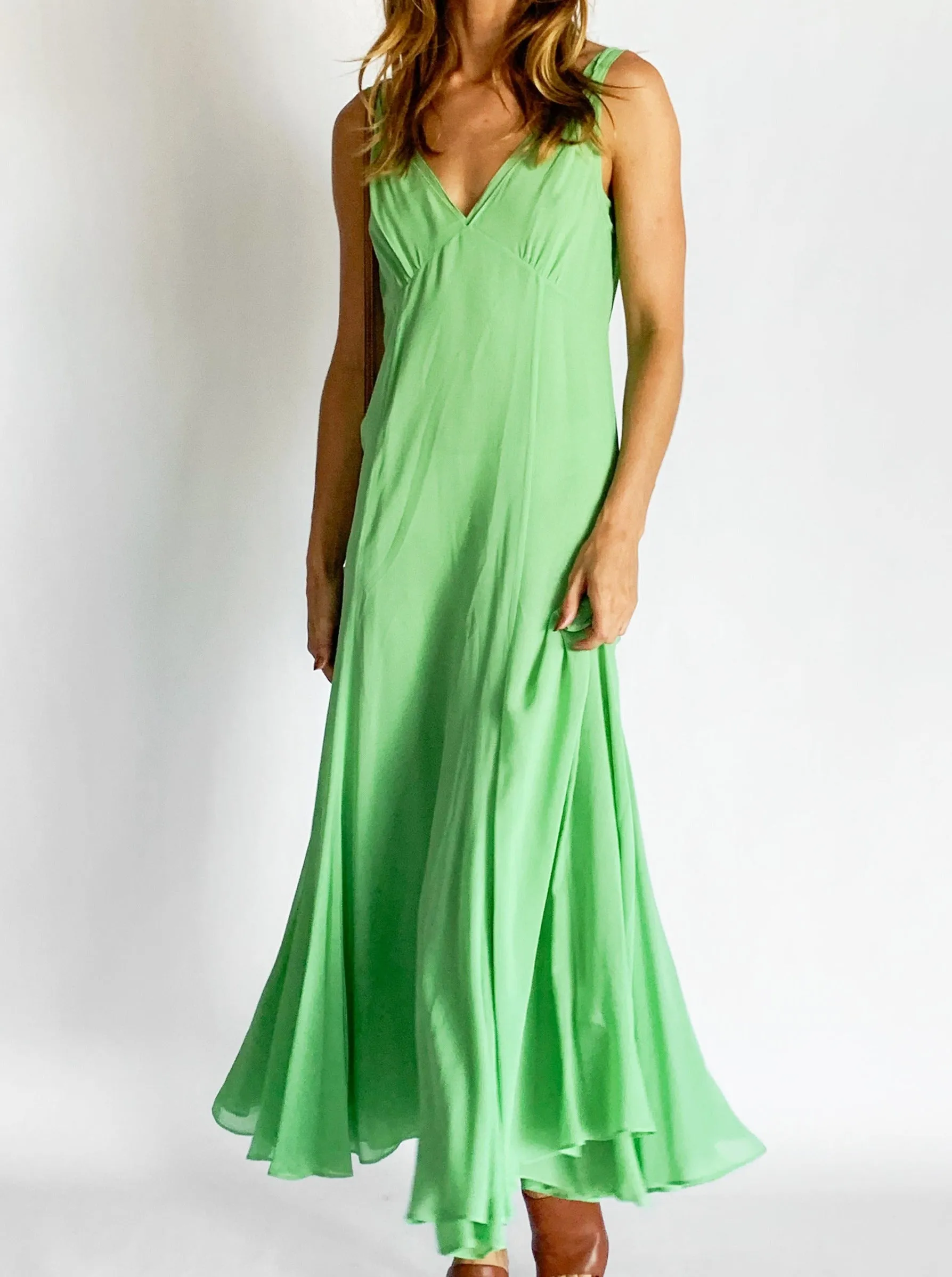 Silk Georgette Slip Dress