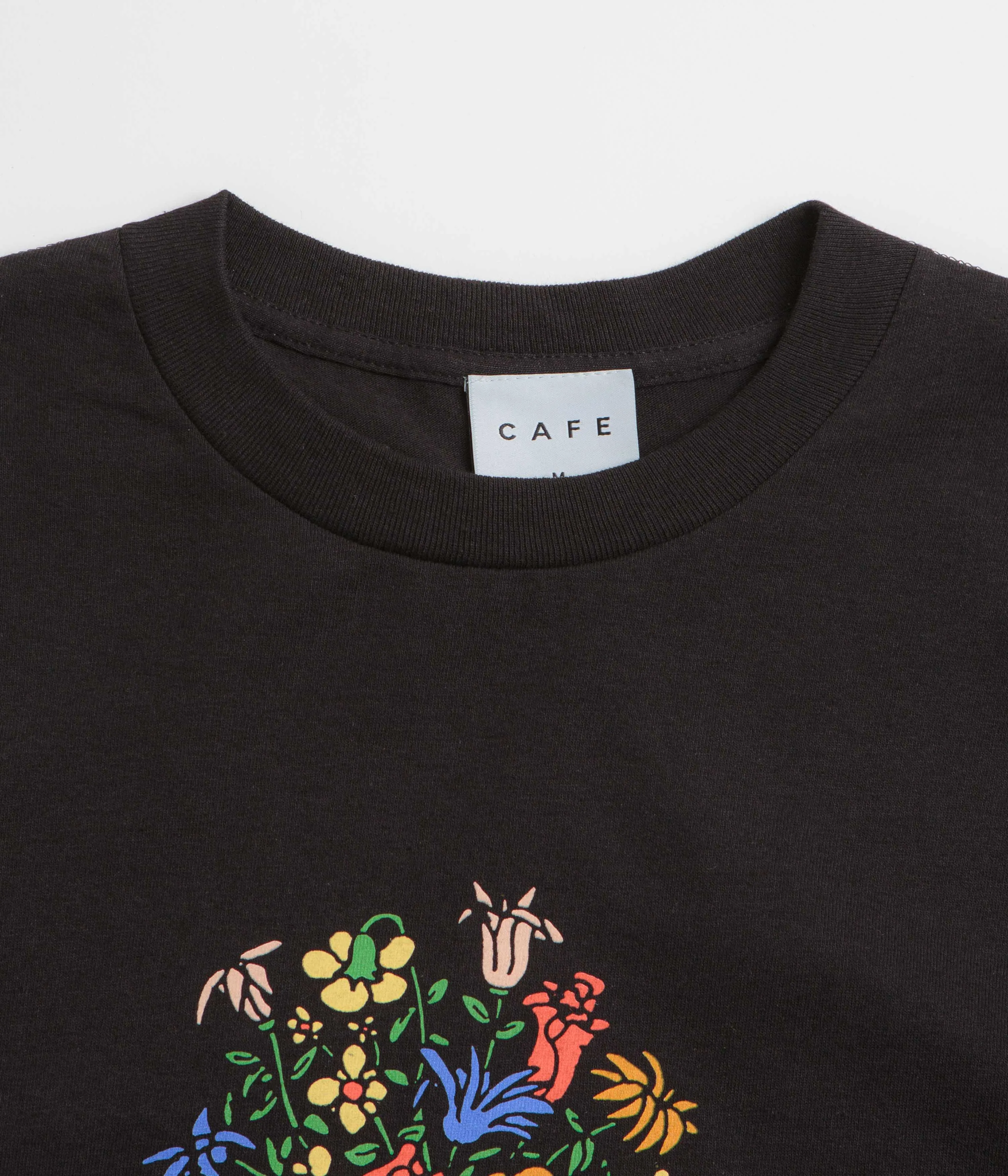 Skateboard Cafe Bouquet T-Shirt - Black