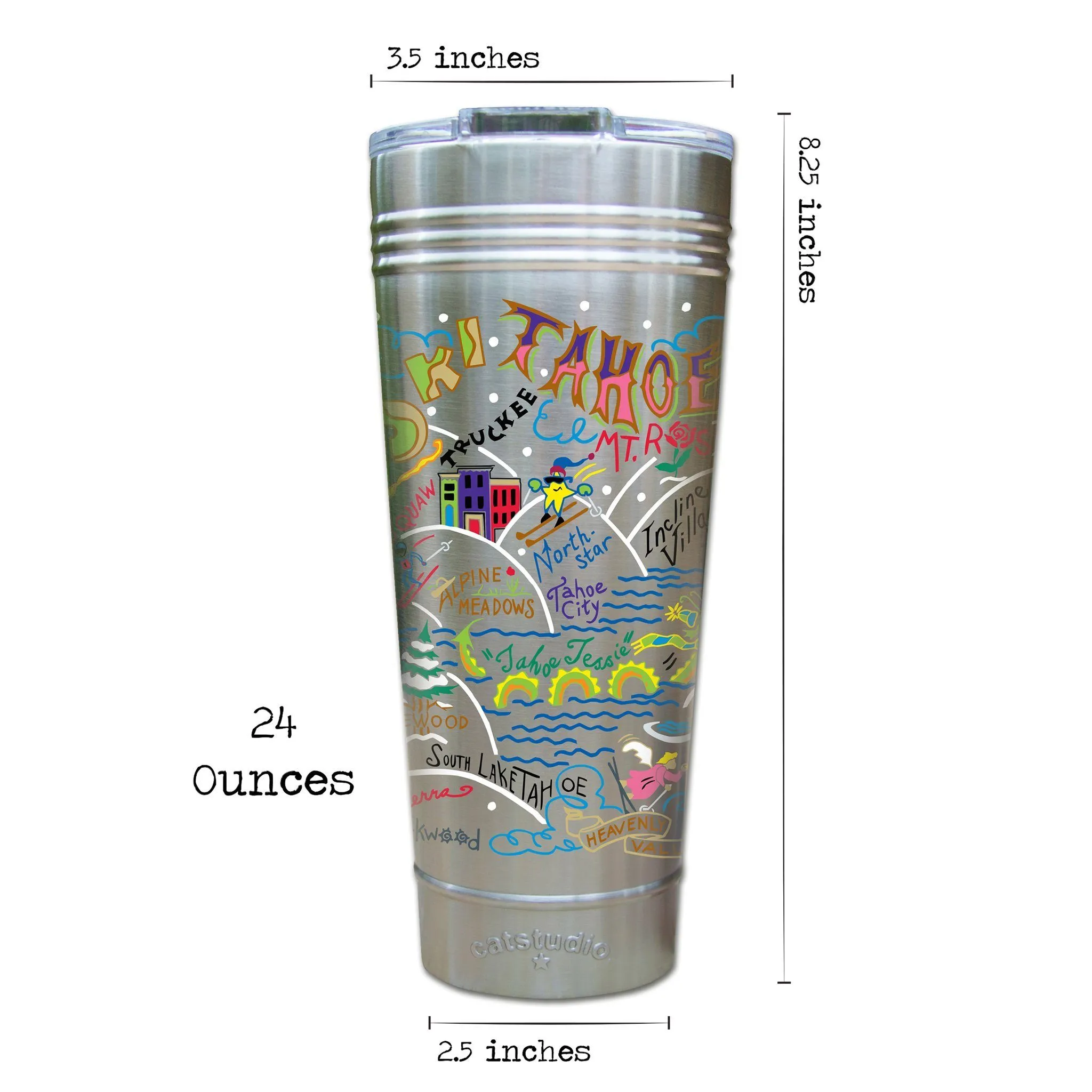 Ski Tahoe Thermal Tumbler