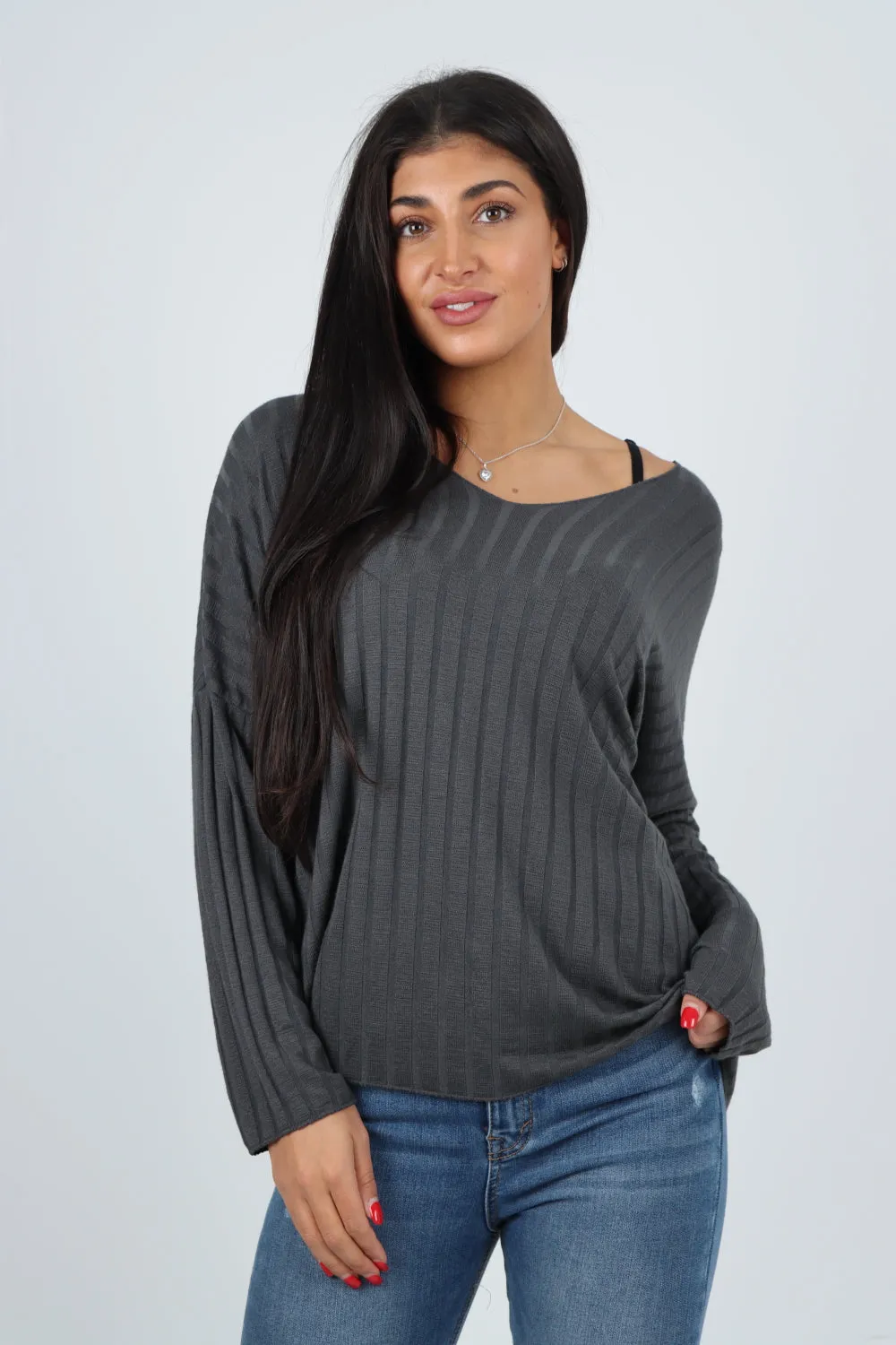 Soft Knit Ribbed Plain Top