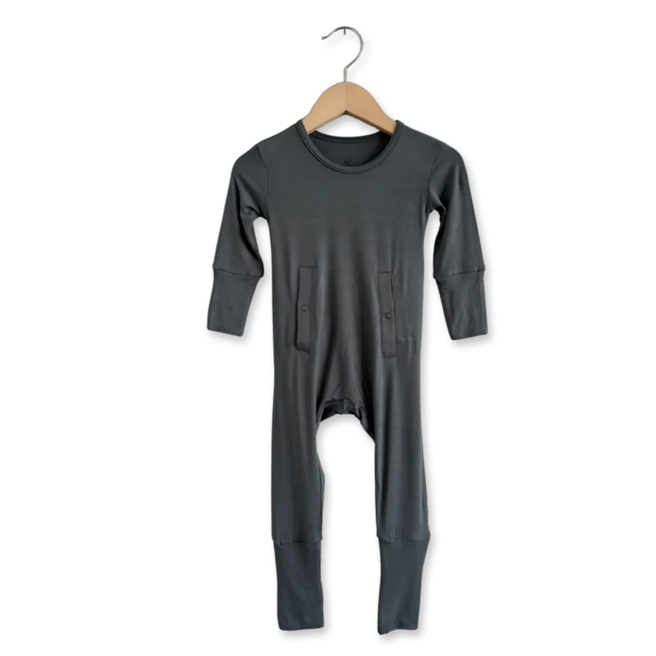 Stone Adaptive Tube Access with snaps Day to Night Romper