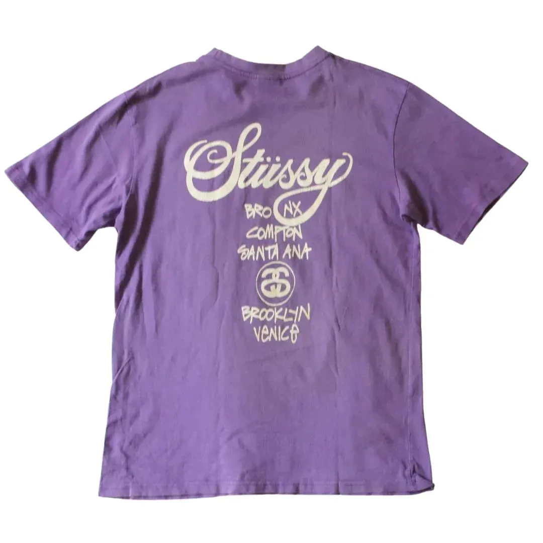 STUSSY COLLEGE TEE  (M)