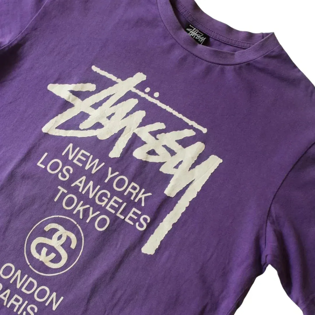 STUSSY COLLEGE TEE  (M)