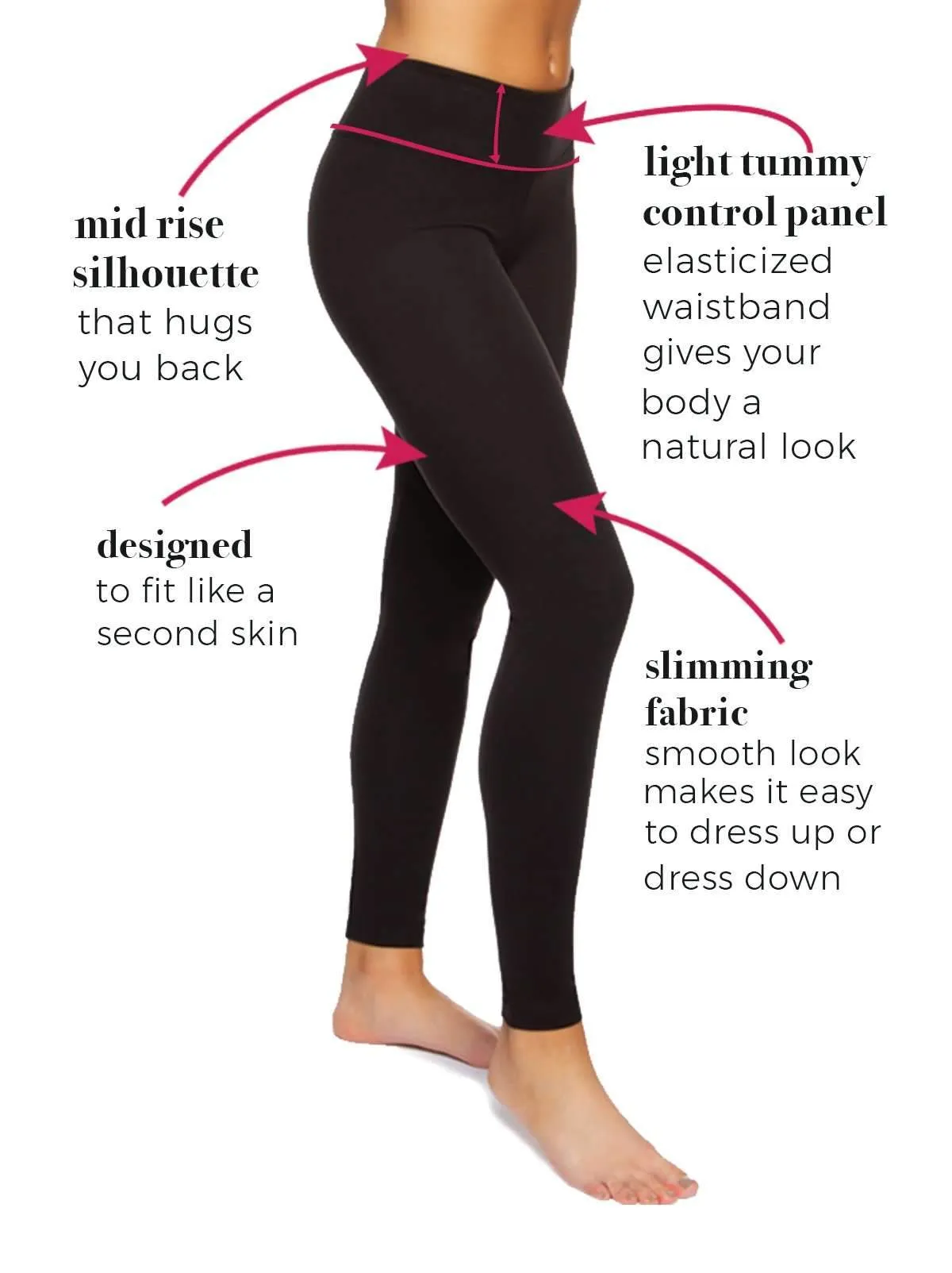 Sueded Athletic Leggings 2-Pack