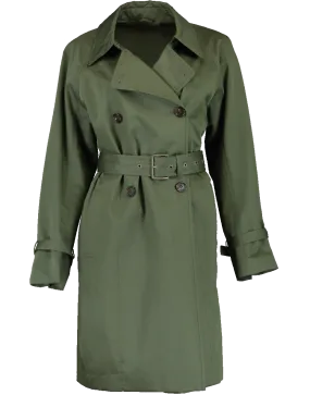 Taffeta Tie Belt Trench Coat