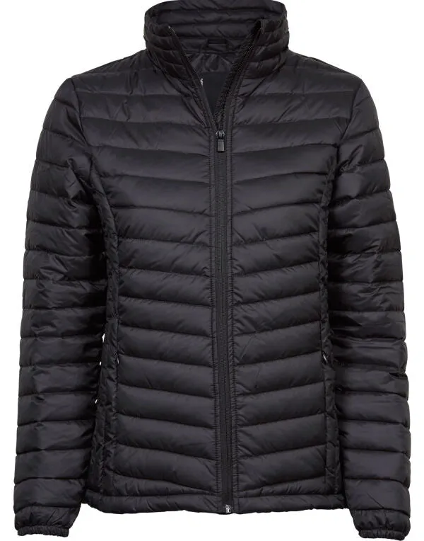 Tee Jays Ladies Zepelin Jacket | Lightweight Puffer | Showerproof | Black or Navy | S-3XL