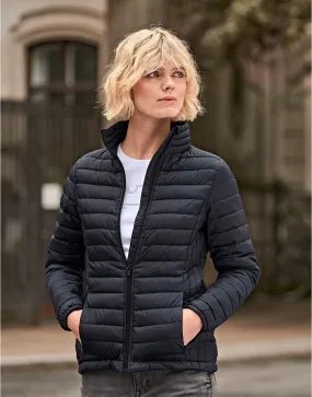 Tee Jays Ladies Zepelin Jacket | Lightweight Puffer | Showerproof | Black or Navy | S-3XL