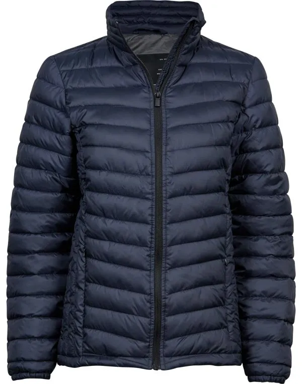 Tee Jays Ladies Zepelin Jacket | Lightweight Puffer | Showerproof | Black or Navy | S-3XL