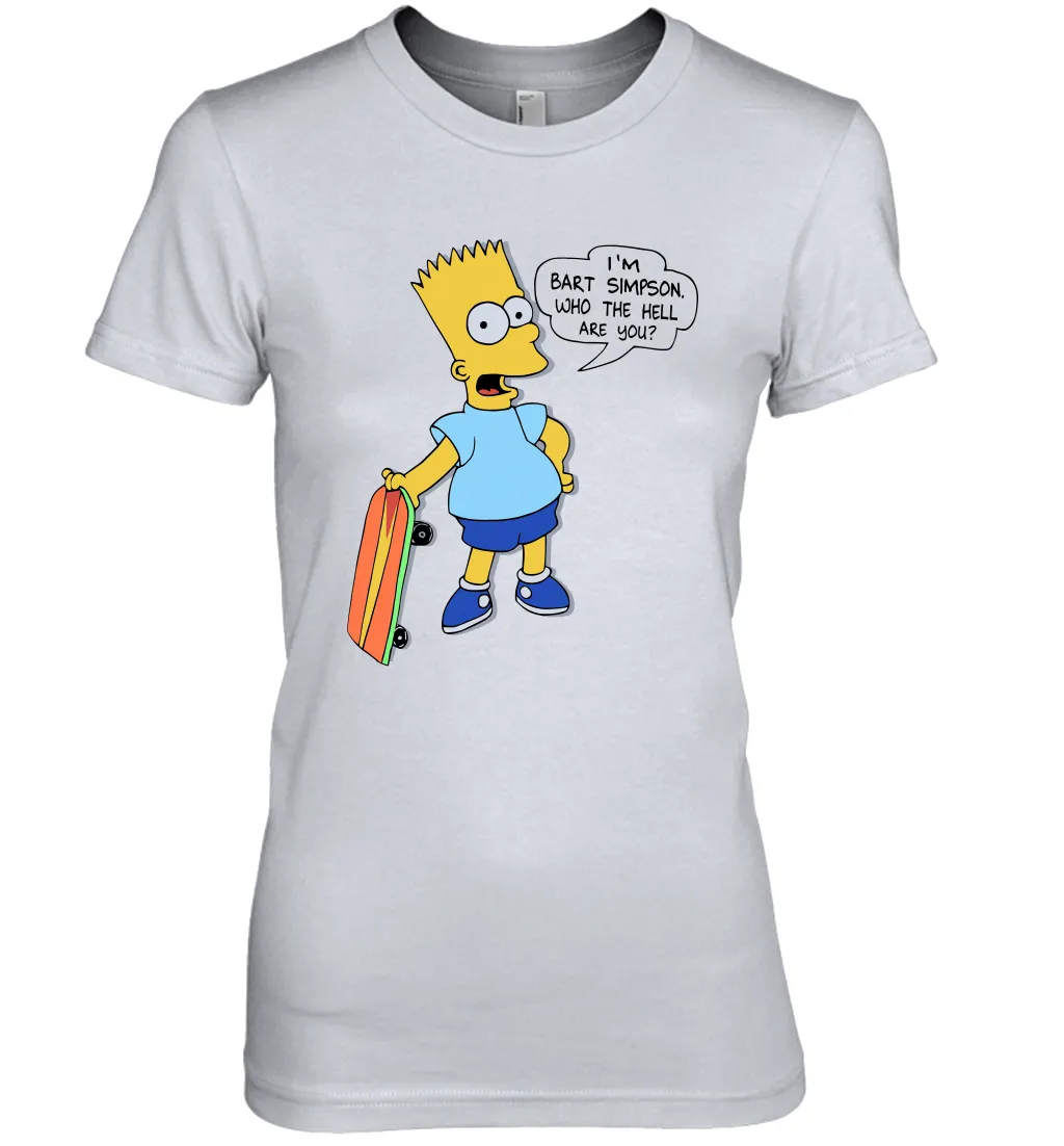 The Great Bart Simpson Who The Hell Are You School Ban of 1990 Shirt Women's The Boyfriend Tee