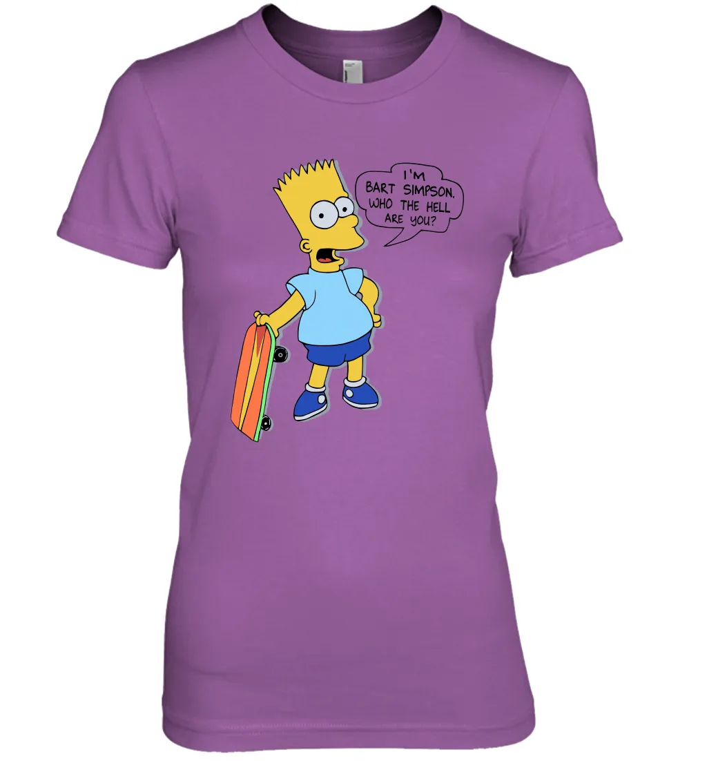The Great Bart Simpson Who The Hell Are You School Ban of 1990 Shirt Women's The Boyfriend Tee