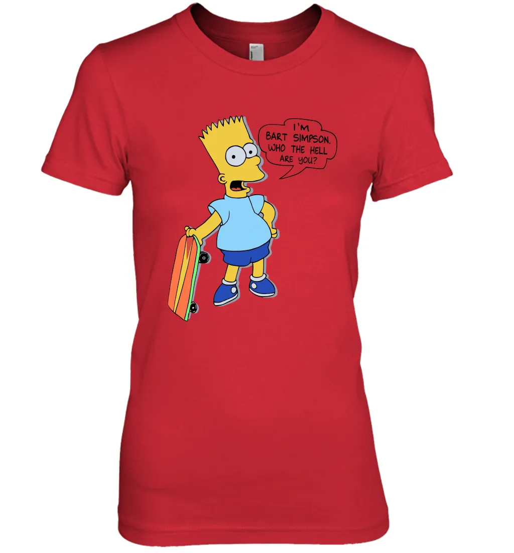 The Great Bart Simpson Who The Hell Are You School Ban of 1990 Shirt Women's The Boyfriend Tee