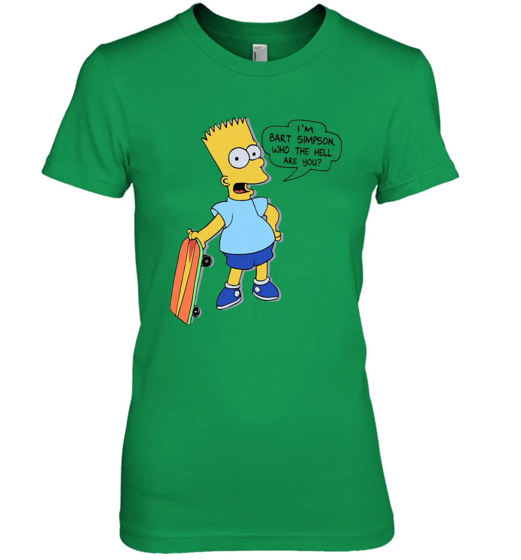 The Great Bart Simpson Who The Hell Are You School Ban of 1990 Shirt Women's The Boyfriend Tee