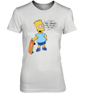 The Great Bart Simpson Who The Hell Are You School Ban of 1990 Shirt Women's The Boyfriend Tee