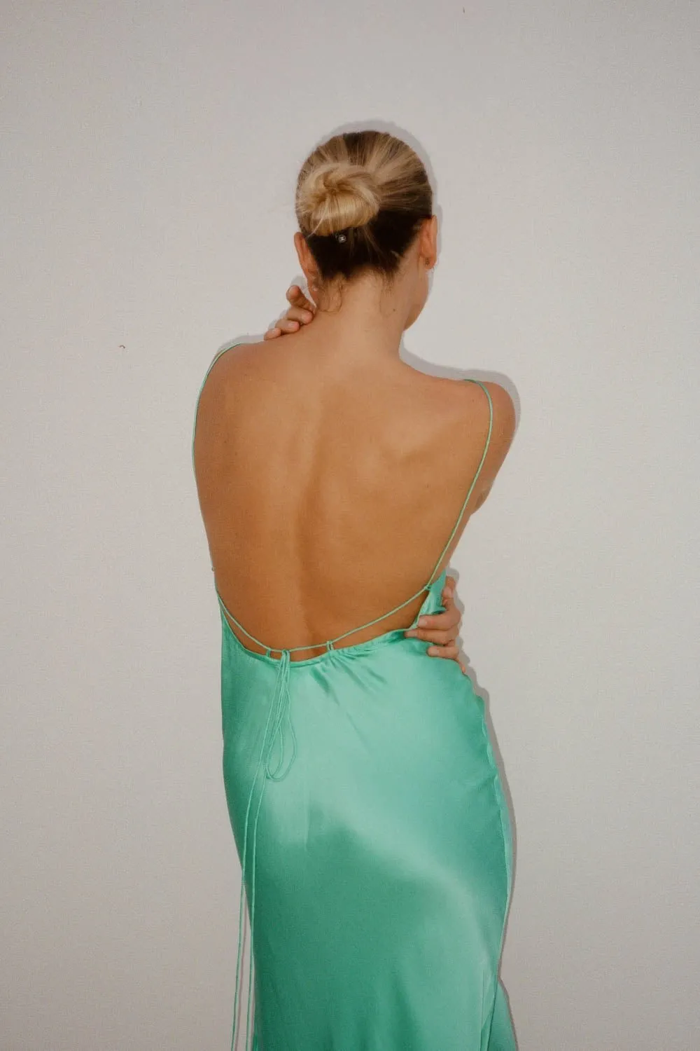 The Slinky Slip Dress - Opal