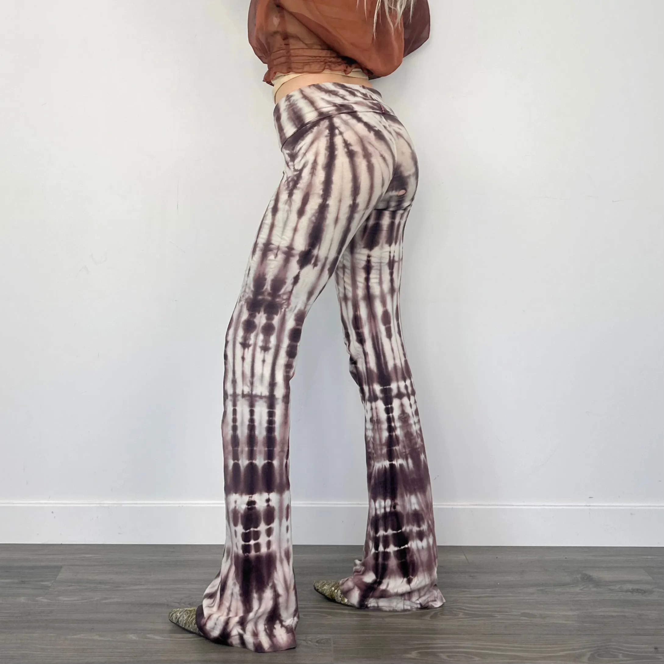 Tie Dye Foldover Flares (S/M)
