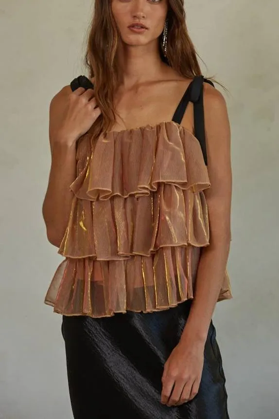 Timeless Mesh Babydoll Top -  By Together