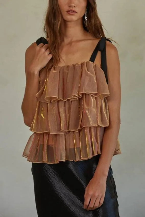 Timeless Mesh Babydoll Top -  By Together