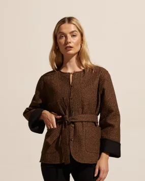 Trill Jacket  -  Toast Leopard