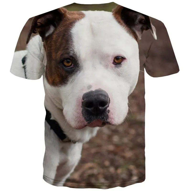 tshirt dog clothing Puppy Cute animal Cool male big Smart dogs art costume