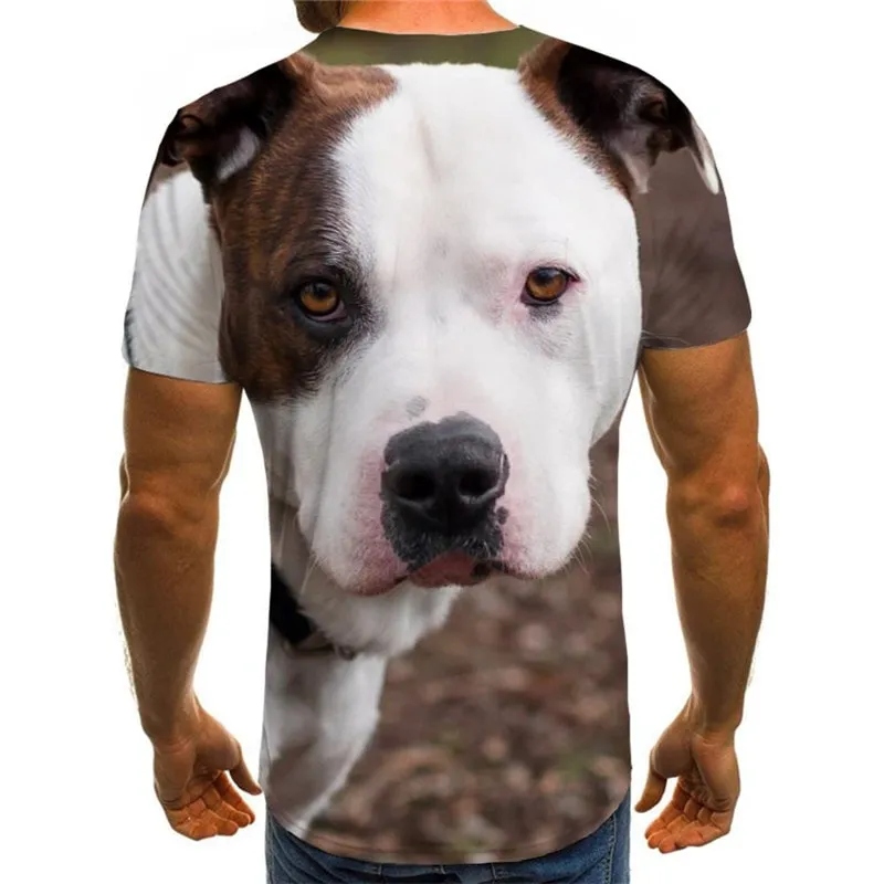 tshirt dog clothing Puppy Cute animal Cool male big Smart dogs art costume