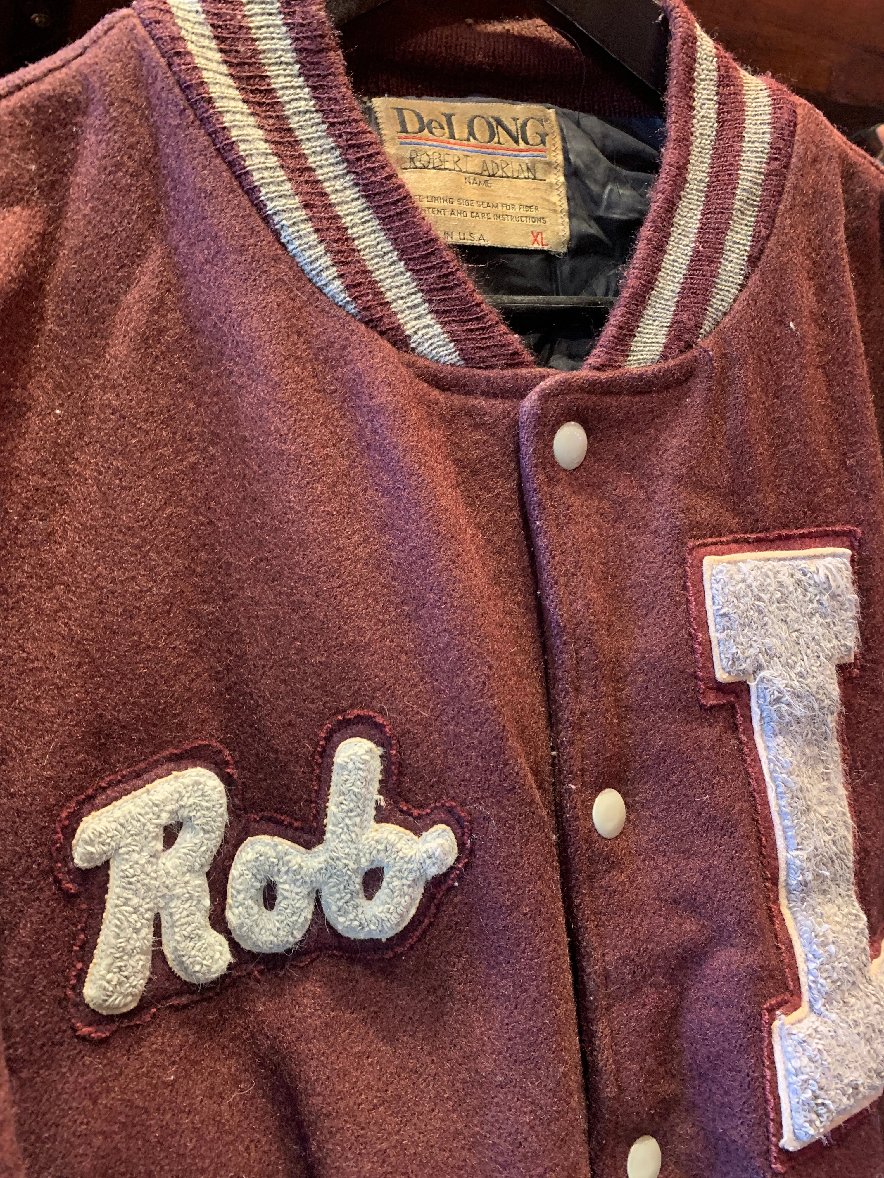 Vintage 1995 Rob Letterman De Long USA Made Jacket, XL. FREE POSTAGE
