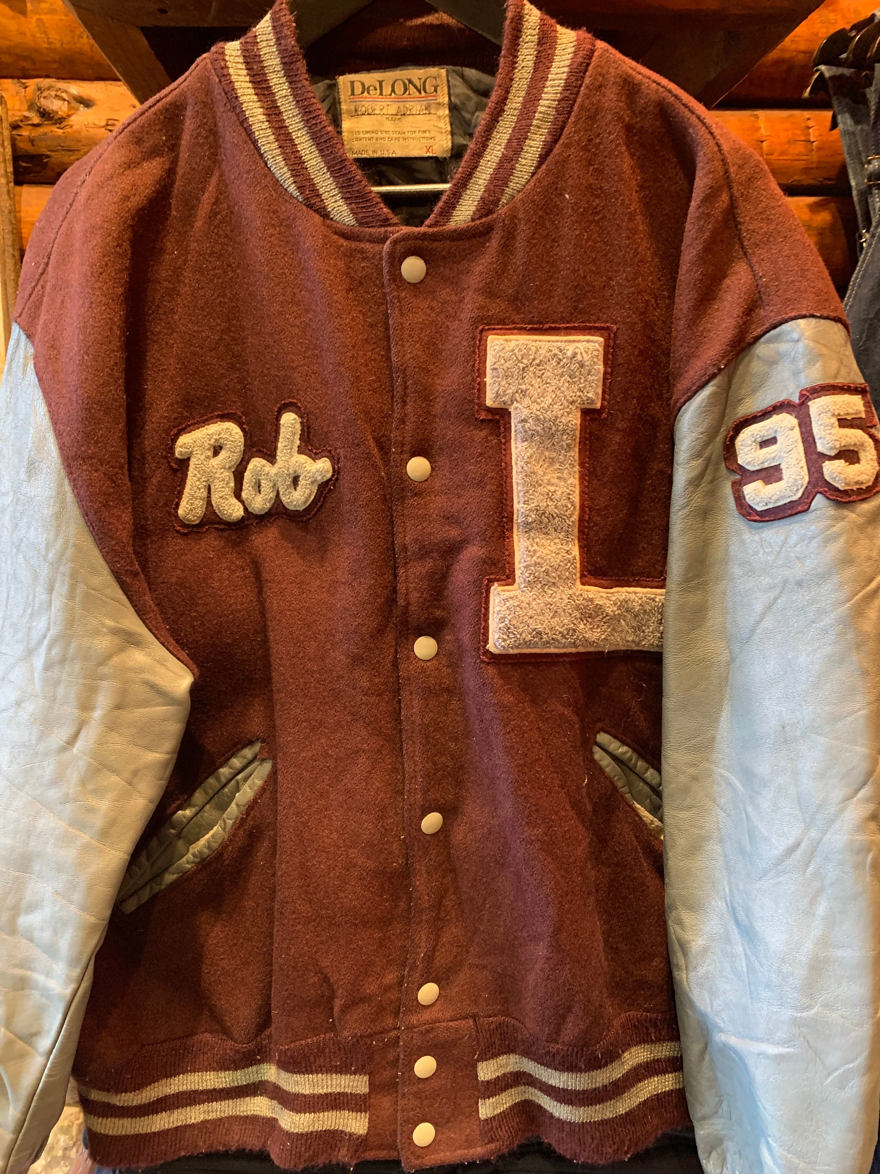 Vintage 1995 Rob Letterman De Long USA Made Jacket, XL. FREE POSTAGE