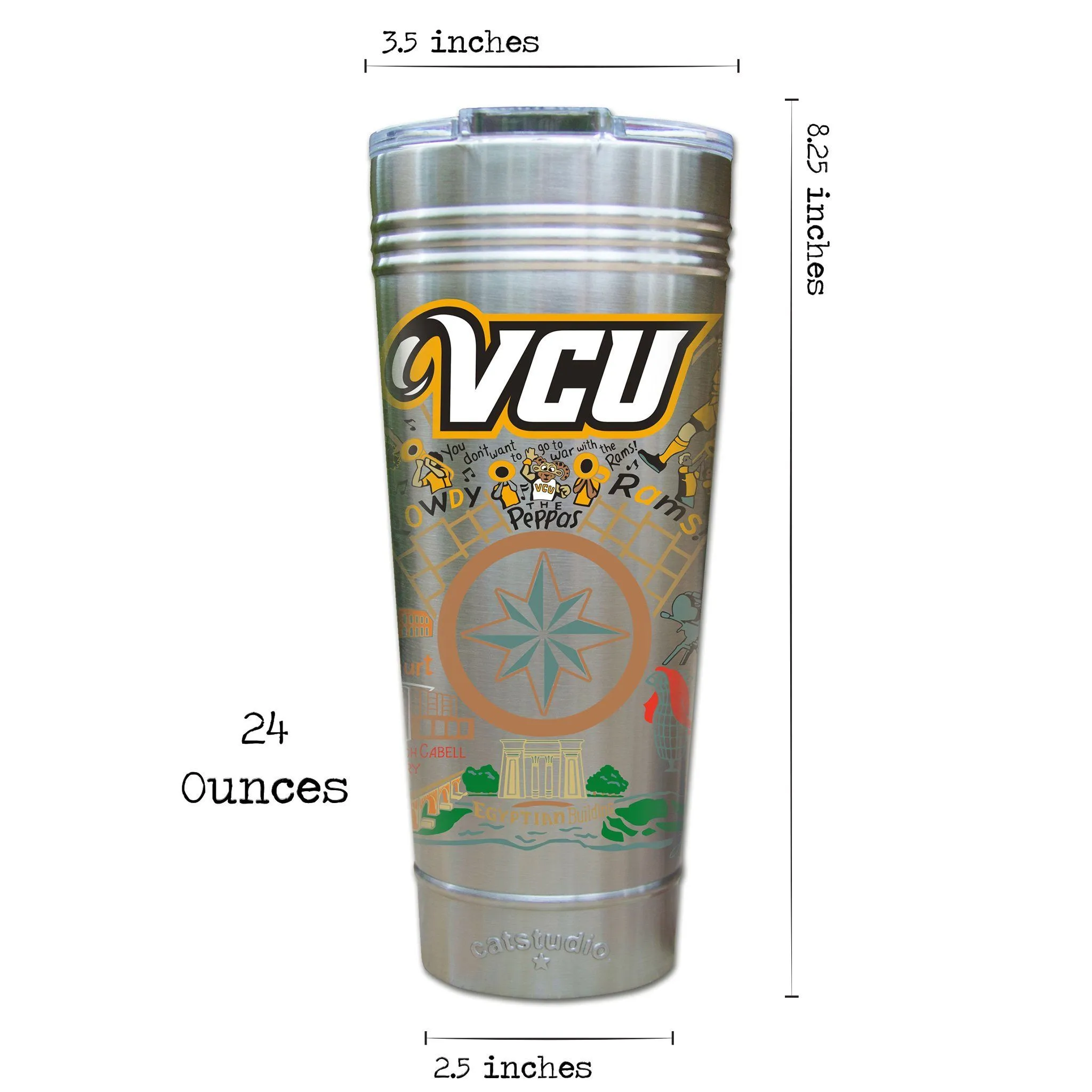 Virginia Commonwealth University (VCU) Collegiate Thermal Tumbler
