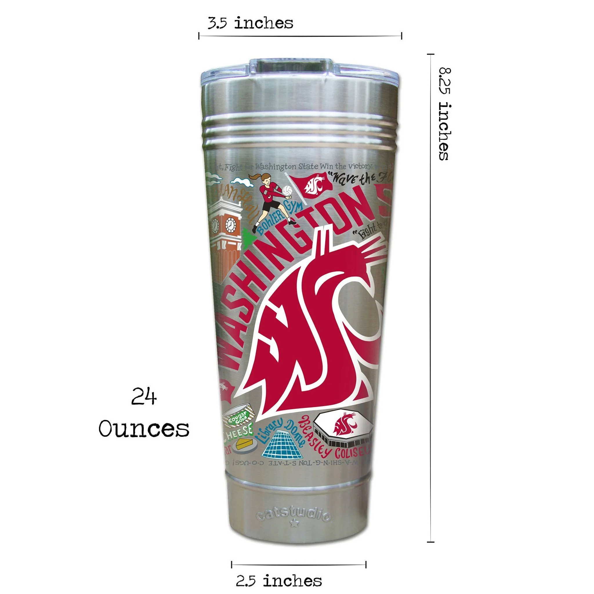 Washington State University Collegiate Thermal Tumbler