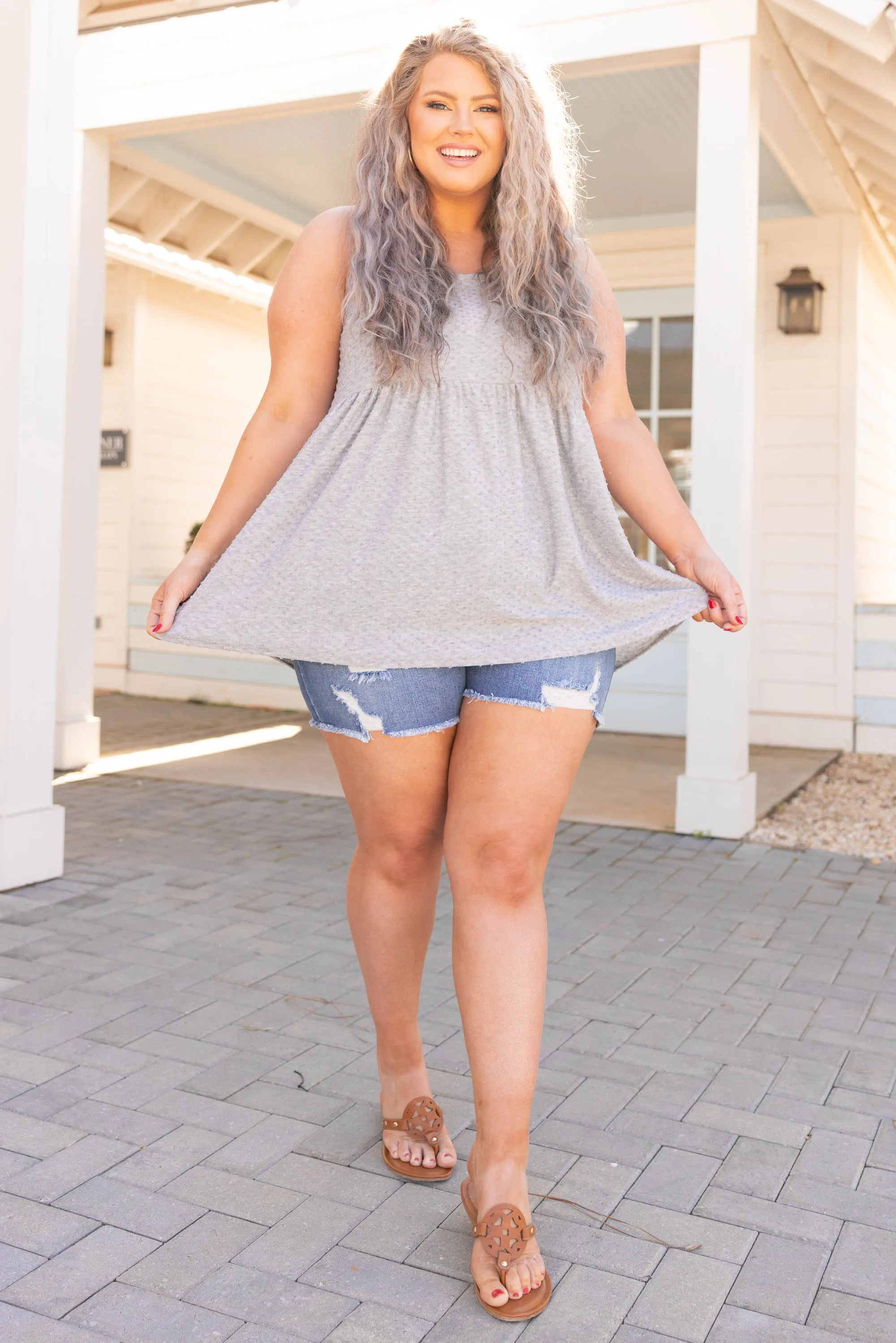 Weekender Babydoll Dotted, Silver