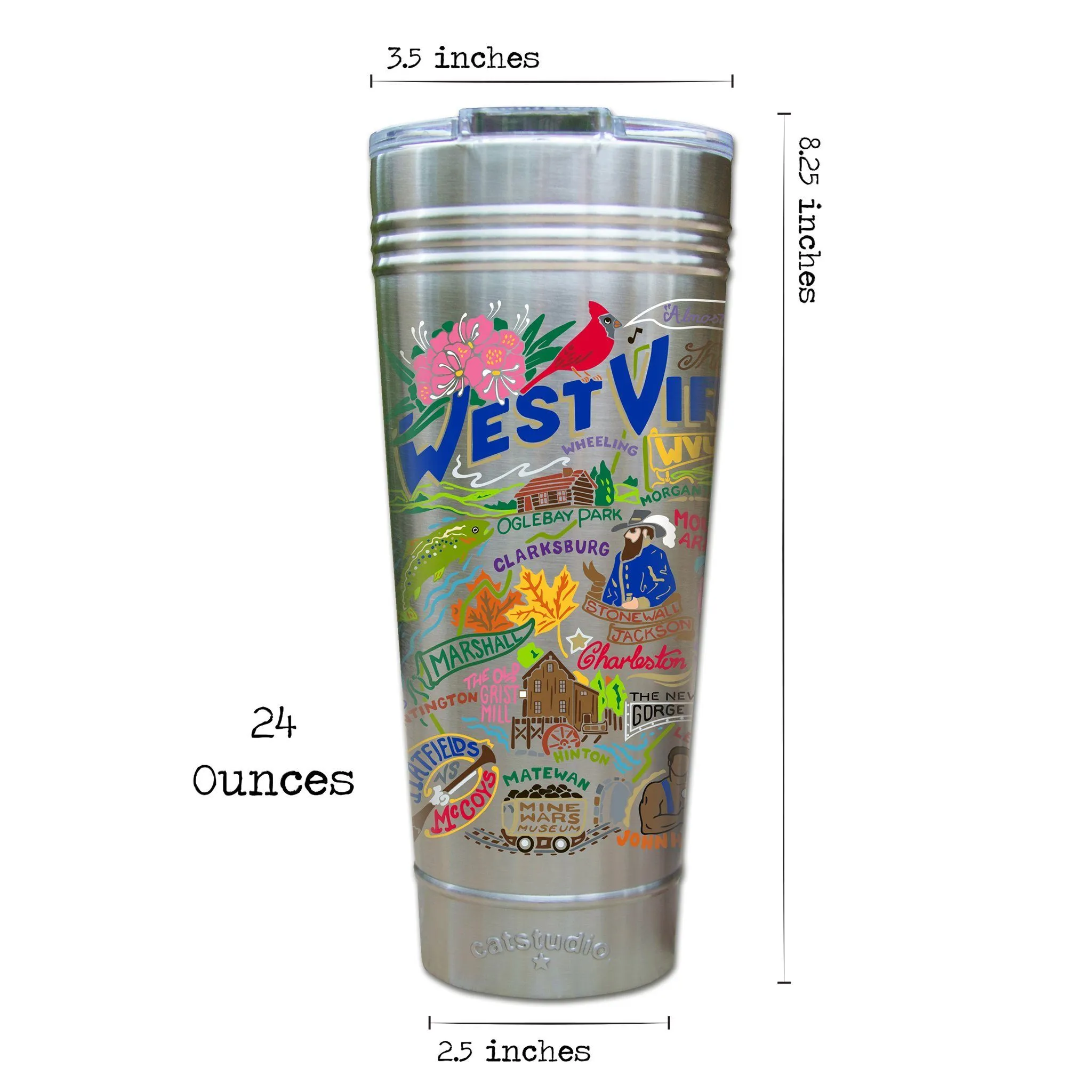 West Virginia Thermal Tumbler