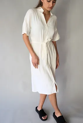 WHITE CREPE DRESS