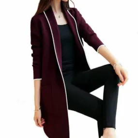 Women Lapel Casual Coat