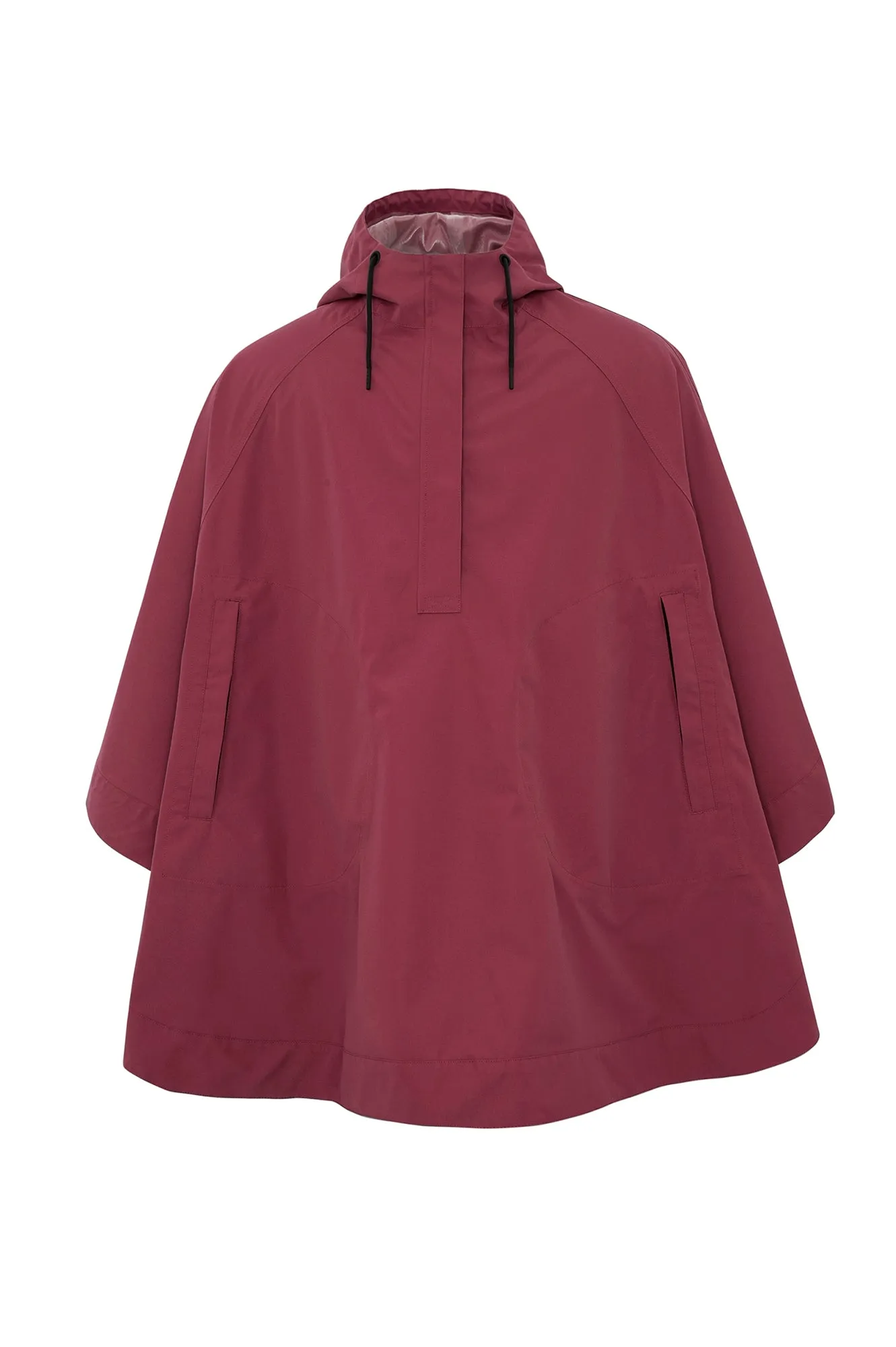 Womens Cape Dark Red