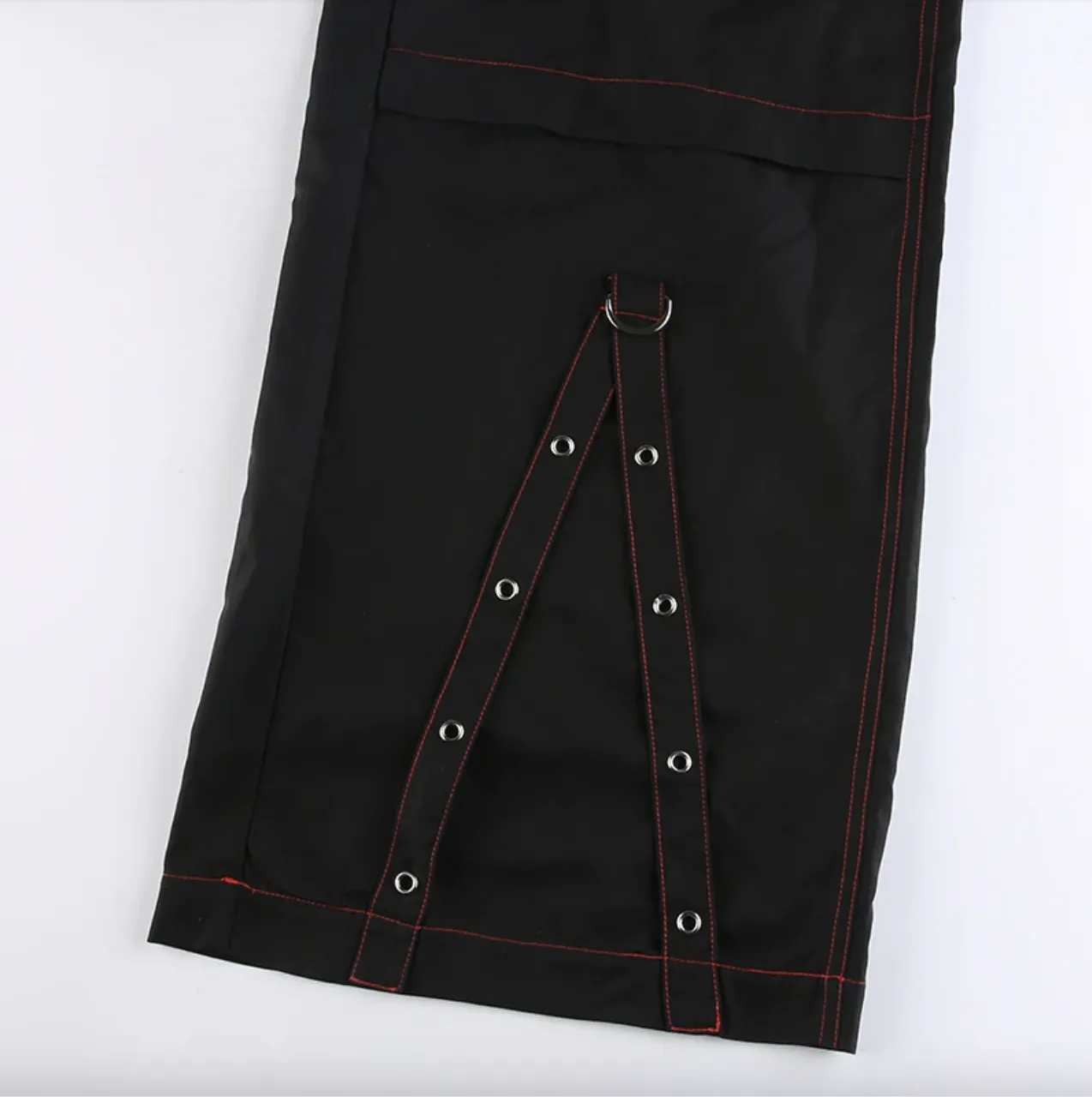 Women's Spring/Autumn Gothic Chain Bandage Wide Leg Pants/Trousers