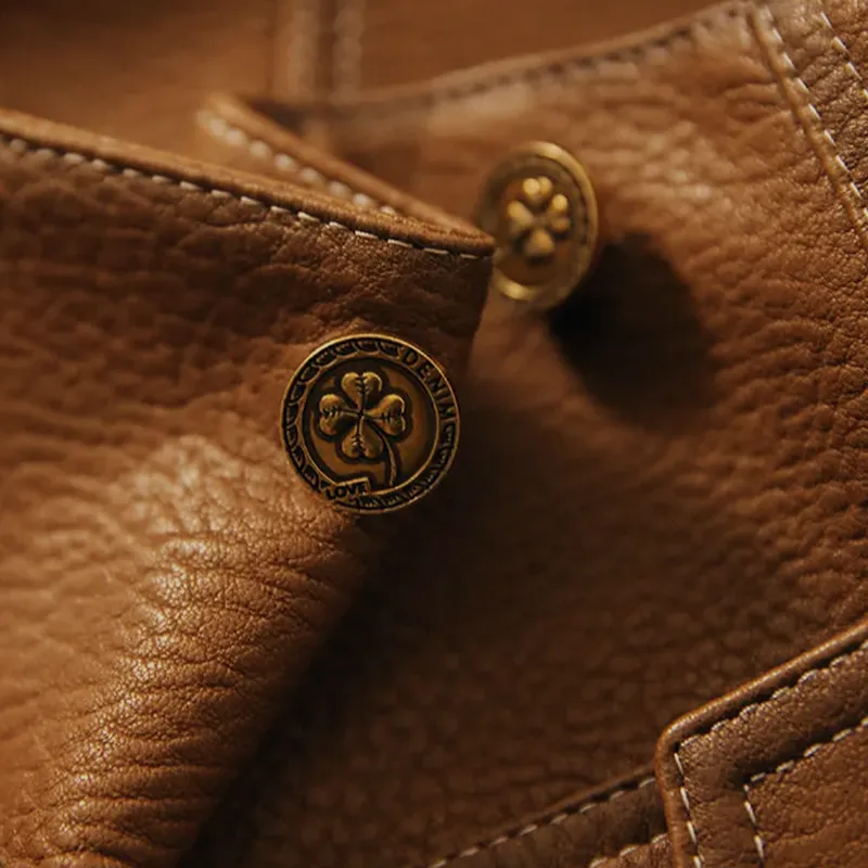 Women's Vintage Genuine Leather Jacket