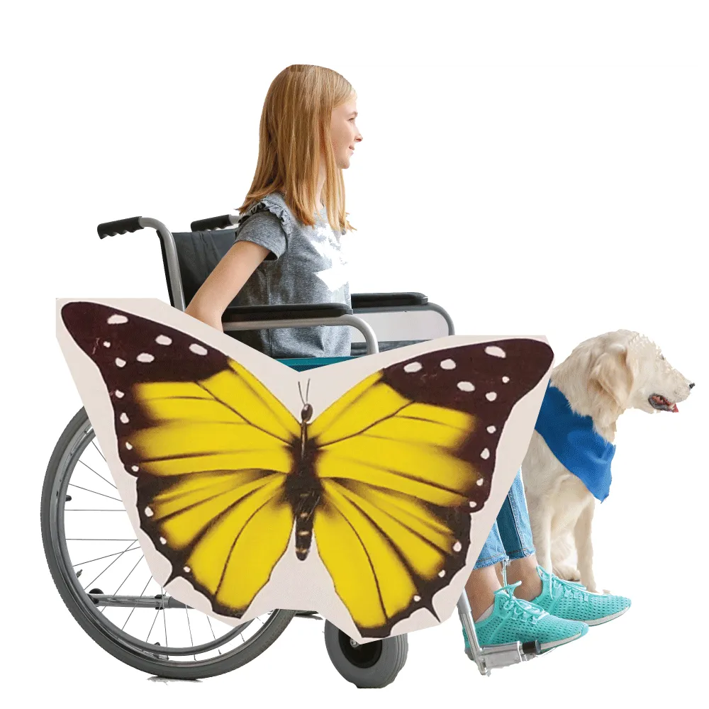 Yellow Butterfly Wheelchair Costume Child's